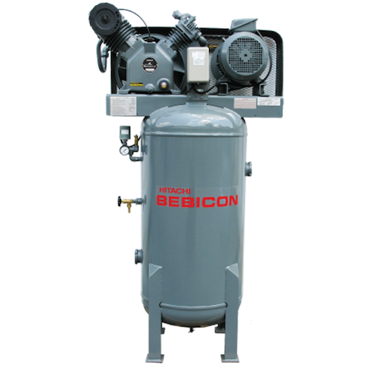 Hitachi Bebicon Air Compressor 7.5hp, 12Bar, 317kg 5.5P-12.5V5A - Click Image to Close